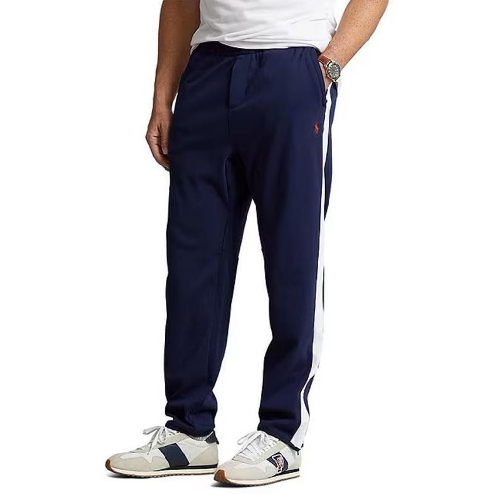 NWT Polo Ralph Lauren - Big & Tall - NAVY w/White Stripe Track Suit Pants 3XLT